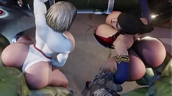 Wonder Woman And Power Girl Foursome XVIDEOS