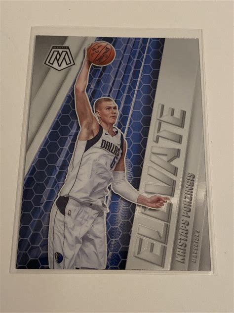 2020 21 Panini Mosaic Kristaps Porzingis Elevate Silver Mavericks 7 EBay