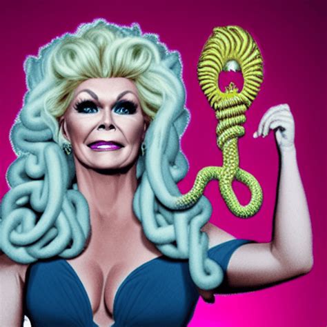 Medusa As Lorrie Morgan The Medusa Holding Symbol Creative Fabrica