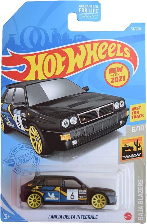 Amazon Hot Wheels Lancia Delta Integrale Black Baja Blazers Toys Games
