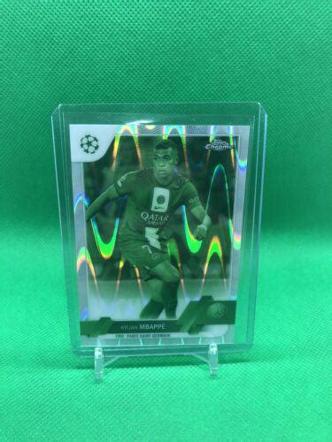 Kylian Mbappe Night Vision Ray Wave Prices Topps Chrome