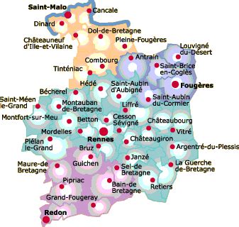 Ille et Vilaine Département 35 Voyage Carte Plan