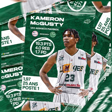 Kameron Mcgusty Nouvel Arri Re Du Limoges Csp Limoges Csp