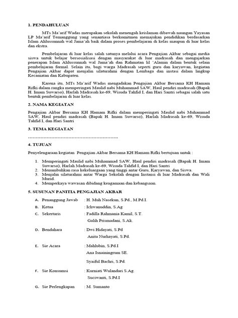 Surat Pertanggungjawaban Pengajian Pdf