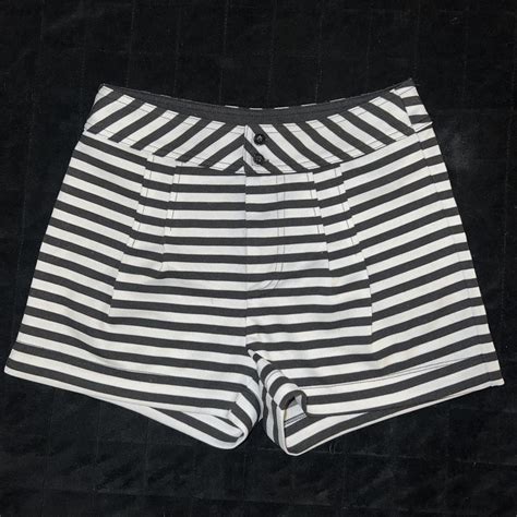 Gianni Bini High Waisted Black And White Striped Depop