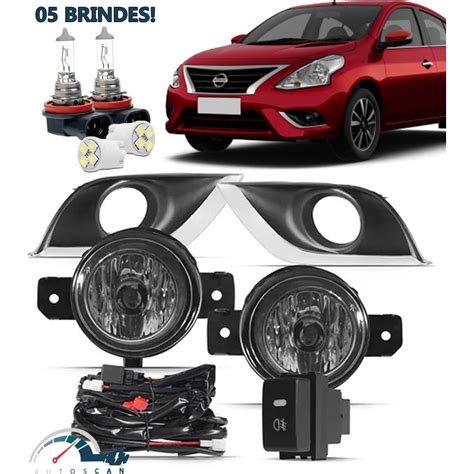 Kit Farol De Milha Neblina Nissan Versa 2015 2016 2017 2018 2019 2020