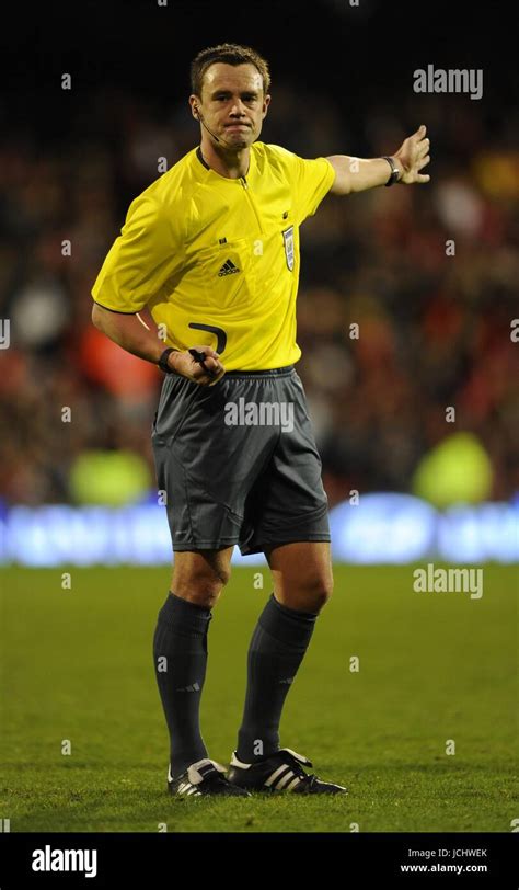 STUART ATTWELL REFEREE KOREA REPUBLIC V SERBIA CRAVEN COTTAGE, LONDON ...