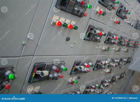 Switchgear Industrial Electrical Switch Panel At Substation Of Power