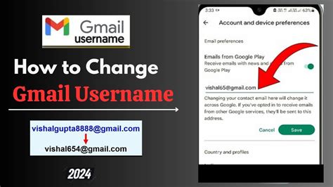 How To Change Gmail Username In Mobile Gmail Id Username Kaise Change