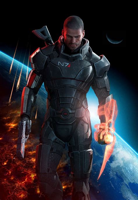 Commander Shepard Male Characters And Art Mass Effect 3 Mass