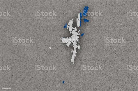 Map And Flag Of Shetland Islands On Felt Stock Illustration Download