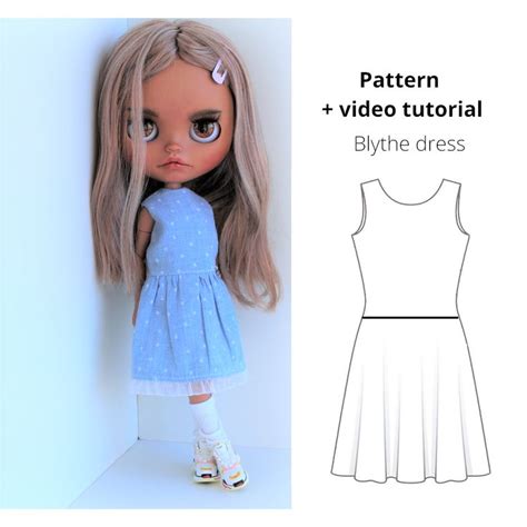 Blythe Dress Pattern Blythe Clothes Pattern For Blythe Pdf Blythe