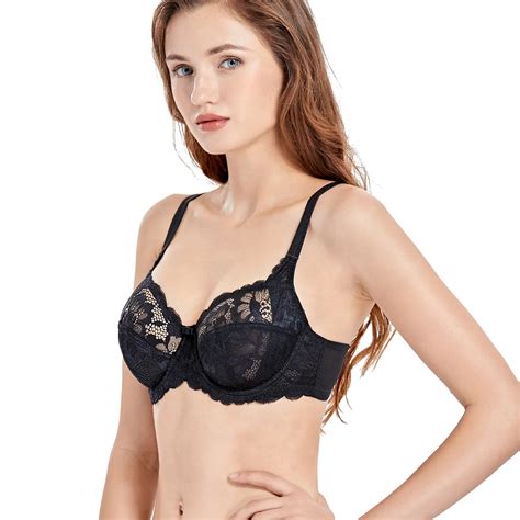 Women S Sexy Sheer Non Padded Underwire Balconette Plus Size Lace Bra In Bras From Underwear