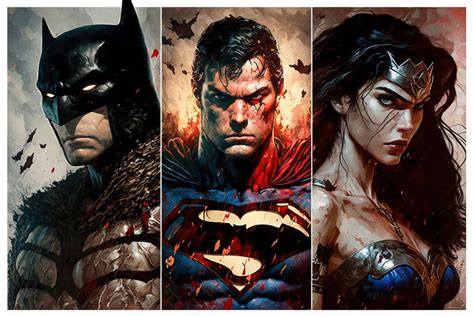 DC Comic - Batman, Wonder Woman, Superman by haddek on DeviantArt