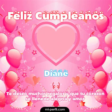 🎂 Feliz Cumpleaños Ii Diane Tarjetas  Online