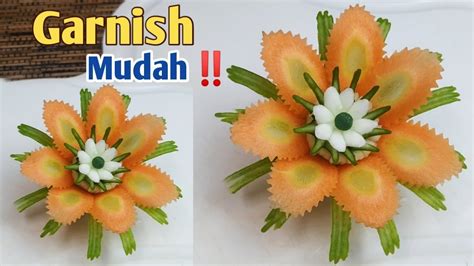 Garnish Wortel Dan Timun Mudah Ditiru Hiasan Untuk Tumpeng