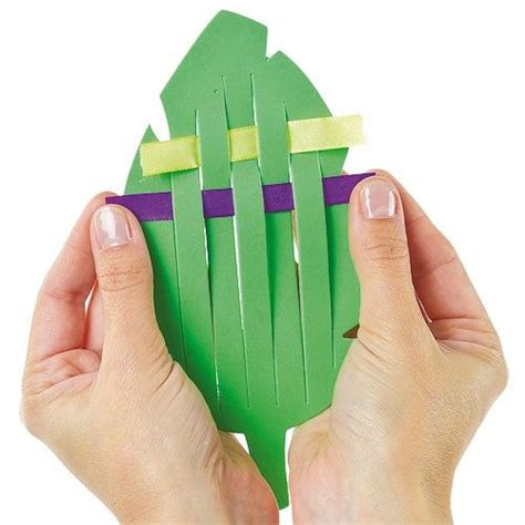 Palm Leaf Weaving Magnets Palm Sunday Crafts Weaving For Kids