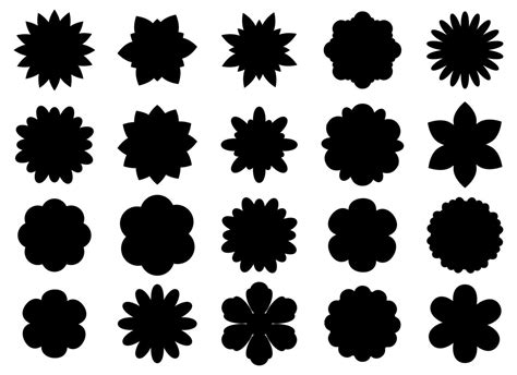 Flower Silhouette Vector Art, Icons, and Graphics for Free Download