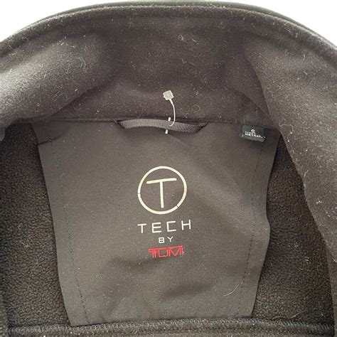 Tumi Mens Black Jacket T Tech Softshell Zip Pockets L Gem