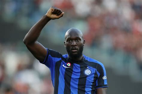 Inter Milan star Romelu Lukaku celebrates reaching UCL final