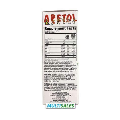 Apetol Vitaminado Niños Multisales