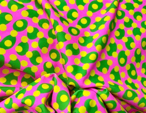 Multicolor Polka Dot Print Four Way Stretch Nylon Spandex Fabric By The