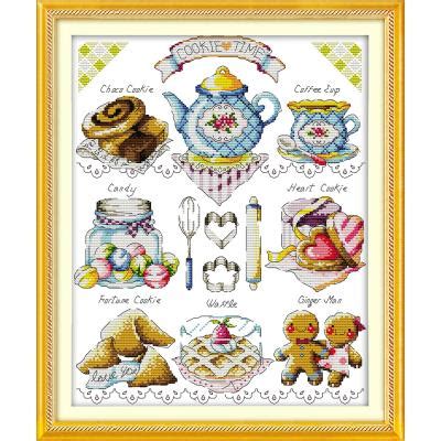 Kuchen Nachmittag Tee Kreuz Stich Einstellen 14CT Grandado