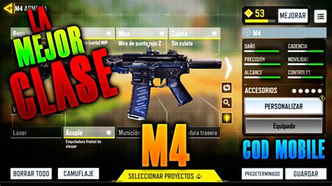 La MEJOR CLASE De La M4 En Call Of Duty Mobile Para MULTIJUGADOR RANKED