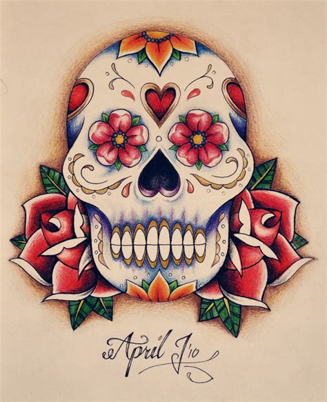 Mexican Day Of The Dead And Sugar Skull Tattoos For Girls Tatring