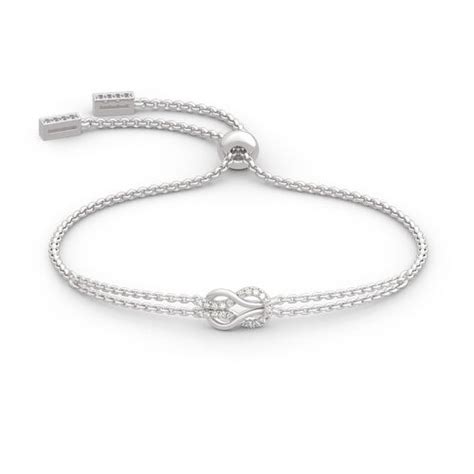 Jeulia Pulsera De Plata Esterlina Con Amor Infinito Jeulia Mx