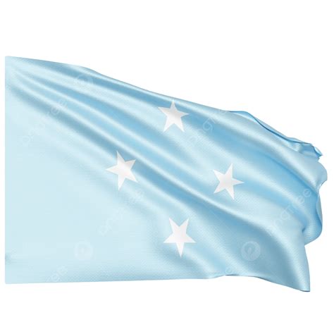 Ondear La Bandera De Micronesia PNG Bandera De Micronesia Con Asta