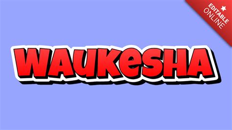 Waukesha Betty Boop Text Effect Generator