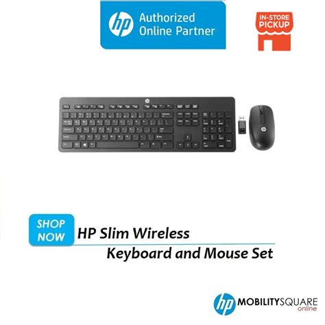 Hp Slim Wireless Keyboard And Mouse T L Aa Shopee Malaysia