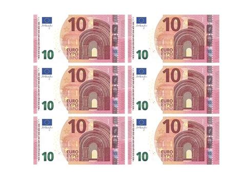 10 Euro Banknote Printable Template | Free Printable Papercraft Templates