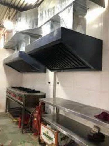 Stainless Steel Commercial Kitchen Chimney Hood For Restaurant