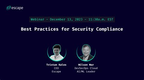 Webinar Best Practices For Security Compliance Security Boulevard