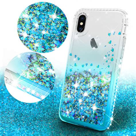 Apple Iphone Xs Max Case Liquid Glitter Phone Case Waterfall Floating Coverlab