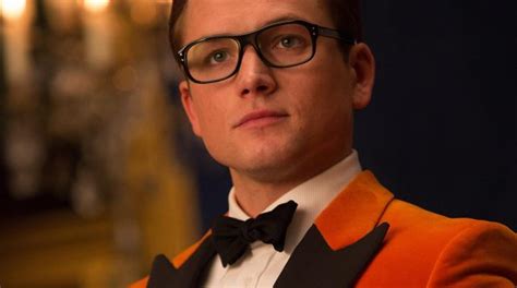 Orange Blazer Worn By Gary Unwin Aka Eggsy Taron Egerton In Kingsman The Golden Circle Spotern