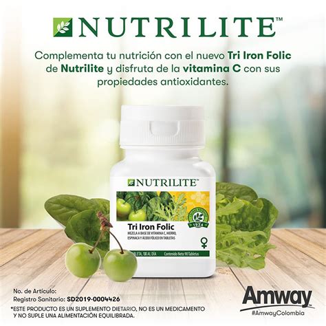 Novedades Amway Nuevo Nutrilite Tri Iron Folic Productos Para La