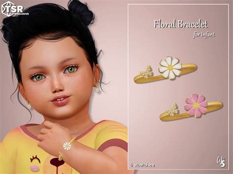 The Sims Resource Floral Bracelet For Infant