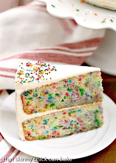 Festive Confetti Layer Cake That Skinny Chick Can Bake