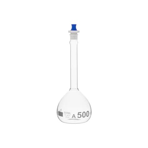 Supertek Class A Reusable Clear Glass Volumetric Flasks With