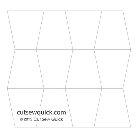 Tumbler Quilt Template Set Cut Sew Quick