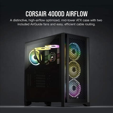 Gabinete Corsair 4000d Airflow Black Trulu Store