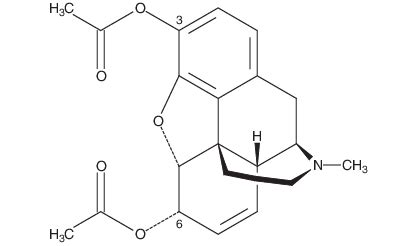 Heroin Chemical Compound Structural Formula