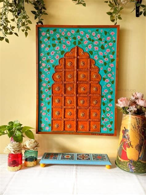 Jharokha Wall Hanging Diy Lippanart Traditional Indian Home Decor