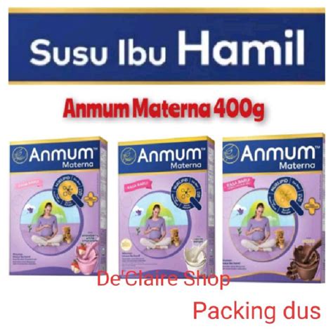 Jual Anmum Materna Susu Ibu Hamil Rasa Vanila Coklat Strawberry Gr