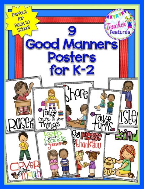 Good Manners And Social Skills Posters Teacher Features Teaching