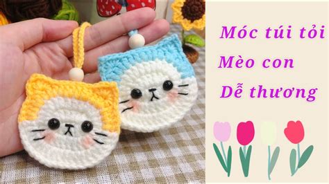 13 Cách Móc Túi Tỏi Hình Chú Mèo Đáng Yêu Cho Bé Ốc Sên Handmade