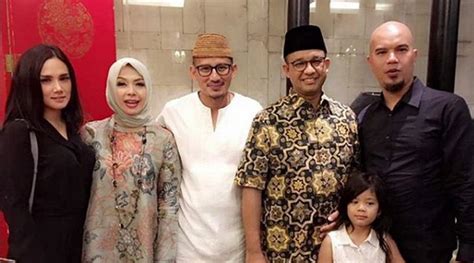 Unggah Foto Bareng Anies Sandi Ahmad Dhani Dan Mulan Kena Sindiran